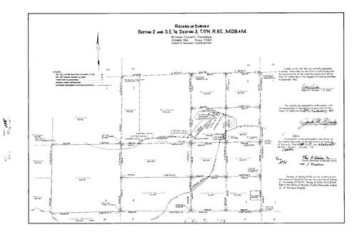 Click to see Record of Survey Book 2, pg. 135 (1967) of Nevada County Recorders Survey Maps Book 2