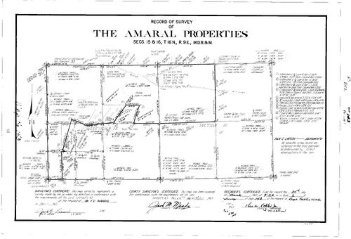 Click to see Record of Survey Book 2, pg. 143 (1967) of Nevada County Recorders Survey Maps Book 2