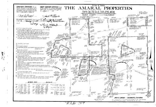 Click to see Record of Survey Book 2, pg. 149 (1967) of Nevada County Recorders Survey Maps Book 2