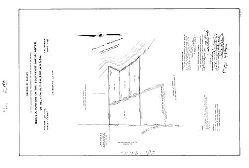 Click to see Record of Survey Book 2, pg. 182 (1967) of Nevada County Recorders Survey Maps Book 2