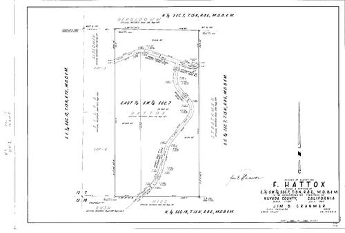 Click to see Record of Survey Book 2, pg. 189 (1967) of Nevada County Recorders Survey Maps Book 2