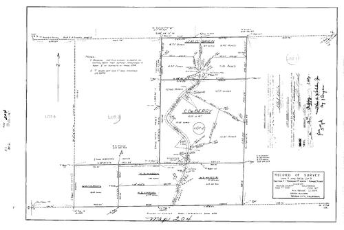 Click to see Record of Survey Book 2, pg. 204 (1967) of Nevada County Recorders Survey Maps Book 2