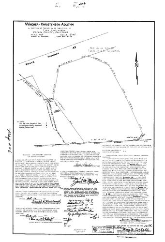 Click to see Record of Survey Book 2, pg. 206 (1967) of Nevada County Recorders Survey Maps Book 2