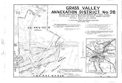 Click to see Record of Survey Book 2, pg. 207 (1967) of Nevada County Recorders Survey Maps Book 2