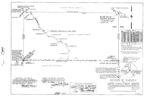 Click to see Record of Survey Book 2, pg. 226 (1967) of Nevada County Recorders Survey Maps Book 2