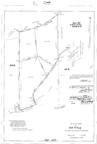 Click to see Record of Survey Book 2, pg. 229 (1967) of Nevada County Recorders Survey Maps Book 2