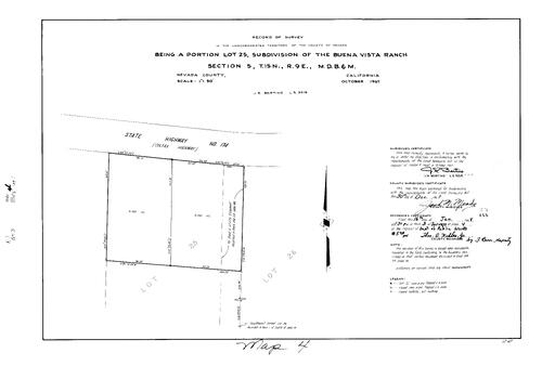 Click to see Record of Survey Book 3, pg. 4 (1968) of Nevada County Recorders Survey Maps Book 3