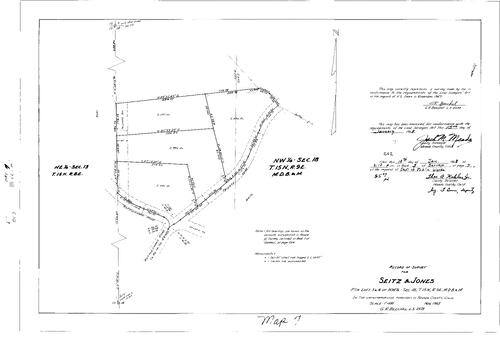 Click to see Record of Survey Book 3, pg. 7 (1968) of Nevada County Recorders Survey Maps Book 3