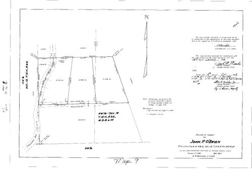 Click to see Record of Survey Book 3, pg. 9 (1968) of Nevada County Recorders Survey Maps Book 3