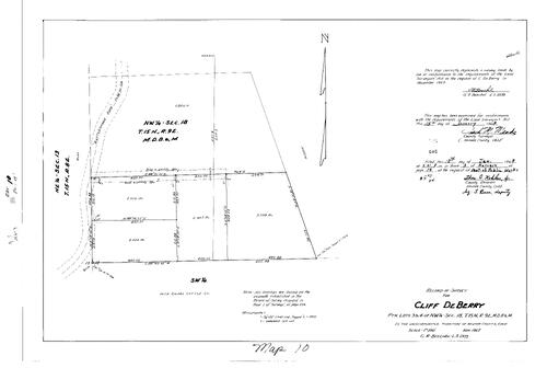 Click to see Record of Survey Book 3, pg. 10 (1968) of Nevada County Recorders Survey Maps Book 3