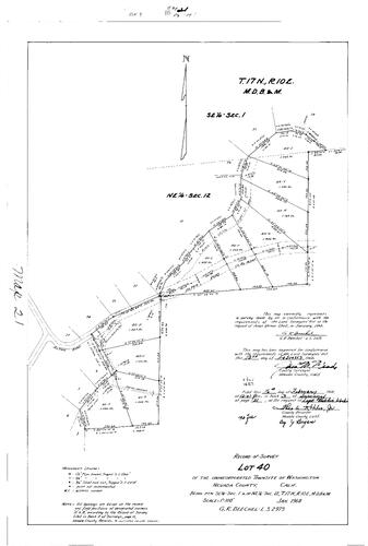 Click to see Record of Survey Book 3, pg. 21 (1968) of Nevada County Recorders Survey Maps Book 3