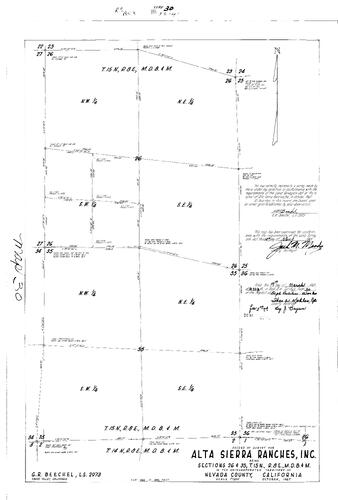 Click to see Record of Survey Book 3, pg. 30 (1968) of Nevada County Recorders Survey Maps Book 3