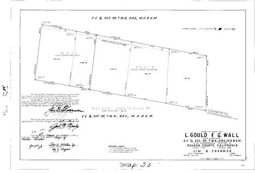 Click to see Record of Survey Book 3, pg. 35 (1968) of Nevada County Recorders Survey Maps Book 3