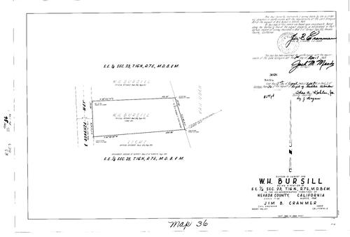Click to see Record of Survey Book 3, pg. 36 (1968) of Nevada County Recorders Survey Maps Book 3