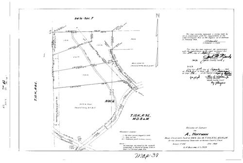 Click to see Record of Survey Book 3, pg. 38 (1968) of Nevada County Recorders Survey Maps Book 3
