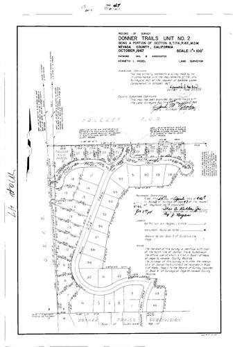 Click to see Record of Survey Book 3, pg. 47 (1968) of Nevada County Recorders Survey Maps Book 3