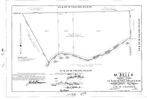 Click to see Record of Survey Book 3, pg. 49 (1968) of Nevada County Recorders Survey Maps Book 3
