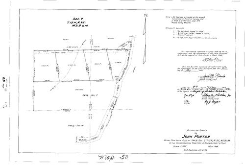 Click to see Record of Survey Book 3, pg. 50 (1968) of Nevada County Recorders Survey Maps Book 3