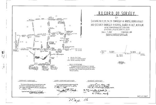 Click to see Record of Survey Book 3, pg. 56 (1968) of Nevada County Recorders Survey Maps Book 3