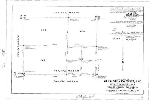 Click to see Record of Survey Book 3, pg. 64 (1968) of Nevada County Recorders Survey Maps Book 3