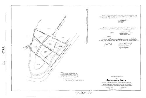 Click to see Record of Survey Book 3, pg. 66 (1968) of Nevada County Recorders Survey Maps Book 3