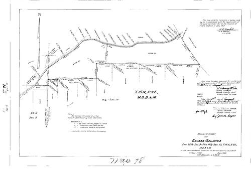 Click to see Record of Survey Book 3, pg. 78 (1968) of Nevada County Recorders Survey Maps Book 3