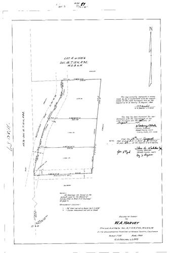 Click to see Record of Survey Book 3, pg. 87 (1968) of Nevada County Recorders Survey Maps Book 3