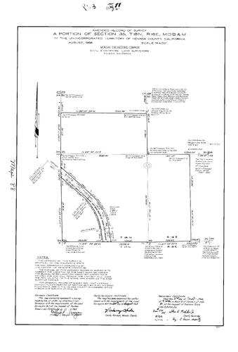 Click to see Record of Survey Book 3, pg. 88 (1968) of Nevada County Recorders Survey Maps Book 3