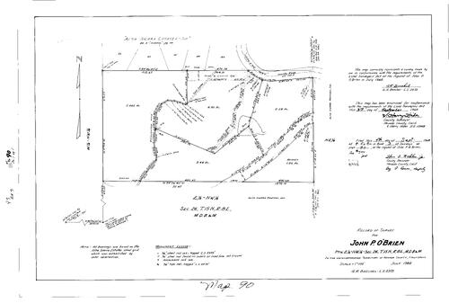 Click to see Record of Survey Book 3, pg. 90 (1968) of Nevada County Recorders Survey Maps Book 3