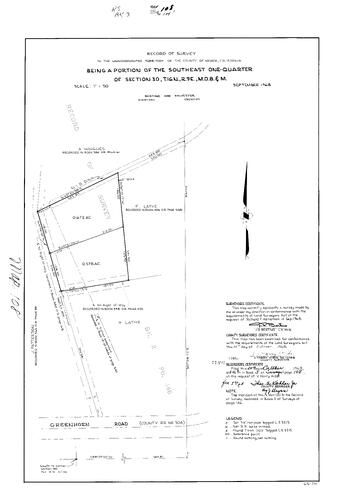 Click to see Record of Survey Book 3, pg. 108 (1968) of Nevada County Recorders Survey Maps Book 3