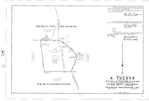 Click to see Record of Survey Book 3, pg. 127 (1968) of Nevada County Recorders Survey Maps Book 3