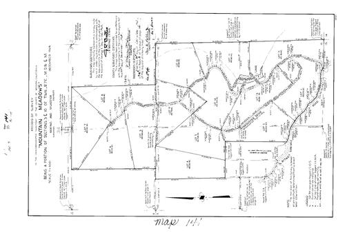 Click to see Record of Survey Book 3, pg. 141 (1968) of Nevada County Recorders Survey Maps Book 3