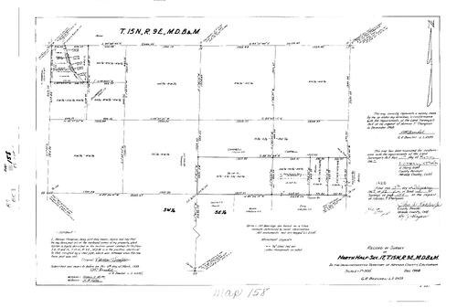 Click to see Record of Survey Book 3, pg. 158 (1969) of Nevada County Recorders Survey Maps Book 3