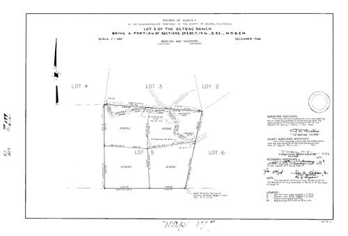 Click to see Record of Survey Book 3, pg. 177 (1969) of Nevada County Recorders Survey Maps Book 3