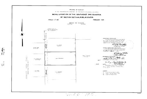 Click to see Record of Survey Book 3, pg. 192 (1969) of Nevada County Recorders Survey Maps Book 3