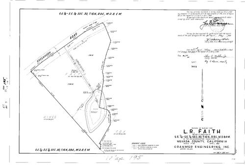 Click to see Record of Survey Book 3, pg. 195 (1969) of Nevada County Recorders Survey Maps Book 3