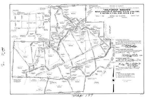 Click to see Record of Survey Book 3, pg. 197 (1969) of Nevada County Recorders Survey Maps Book 3