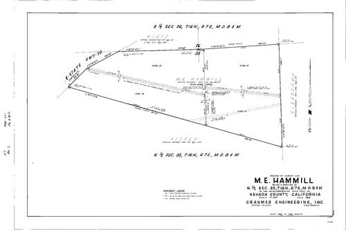 Click to see Record of Survey Book 3, pg. 201 (1969) of Nevada County Recorders Survey Maps Book 3