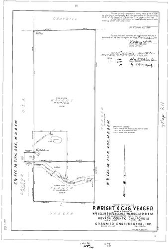 Click to see Record of Survey Book 3, pg. 211 (1969) of Nevada County Recorders Survey Maps Book 3