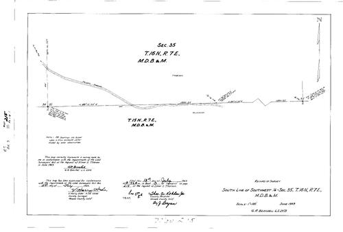 Click to see Record of Survey Book 3, pg. 215 (1969) of Nevada County Recorders Survey Maps Book 3