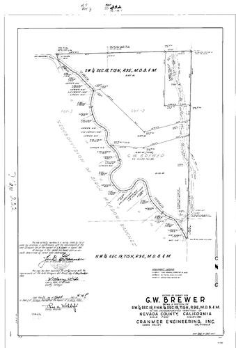 Click to see Record of Survey Book 3, pg. 232 (1969) of Nevada County Recorders Survey Maps Book 3