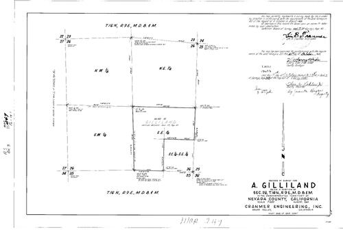 Click to see Record of Survey Book 3, pg. 247 (1969) of Nevada County Recorders Survey Maps Book 3