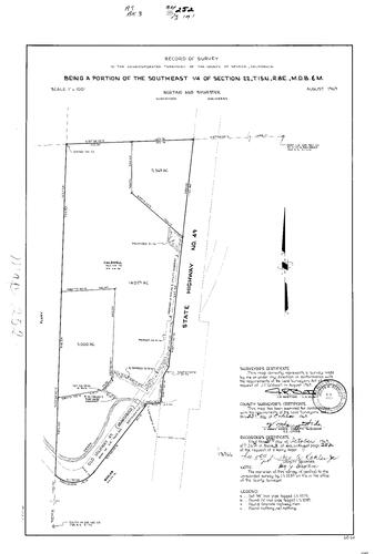 Click to see Record of Survey Book 3, pg. 252 (1969) of Nevada County Recorders Survey Maps Book 3