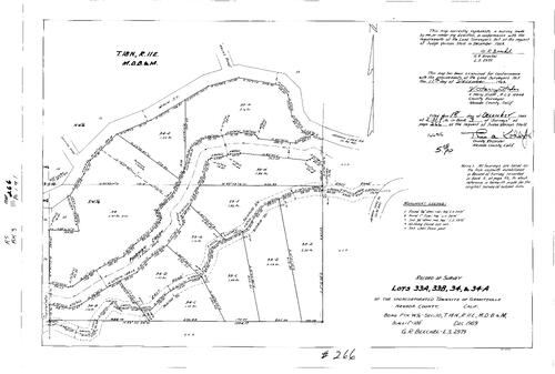 Click to see Record of Survey Book 3, pg. 266 (1969) of Nevada County Recorders Survey Maps Book 3