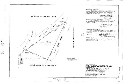 Click to see Record of Survey Book 5, pg. 4 (1973) of Nevada County Recorders Survey Maps Book 5