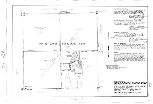Click to see Record of Survey Book 5, pg. 9 (1973) of Nevada County Recorders Survey Maps Book 5