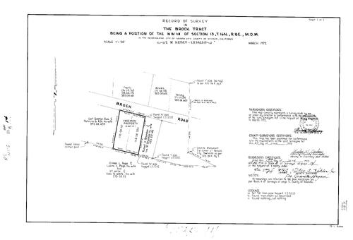 Click to see Record of Survey Book 5, pg. 14 (1973) of Nevada County Recorders Survey Maps Book 5