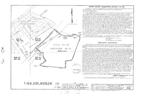 Click to see Record of Survey Book 5, pg. 16 (1973) of Nevada County Recorders Survey Maps Book 5