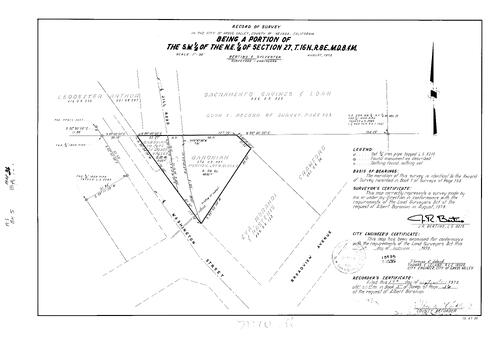 Click to see Record of Survey Book 5, pg. 36 (1973) of Nevada County Recorders Survey Maps Book 5