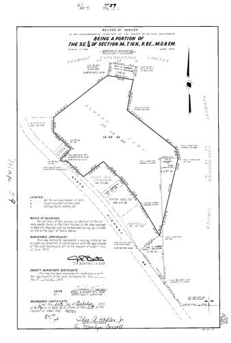 Click to see Survey Map Book 5, pg. 59 of Nevada County Recorders Survey Maps Book 5